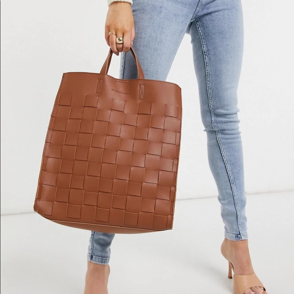 Claudia Canova Weave Tote NWT